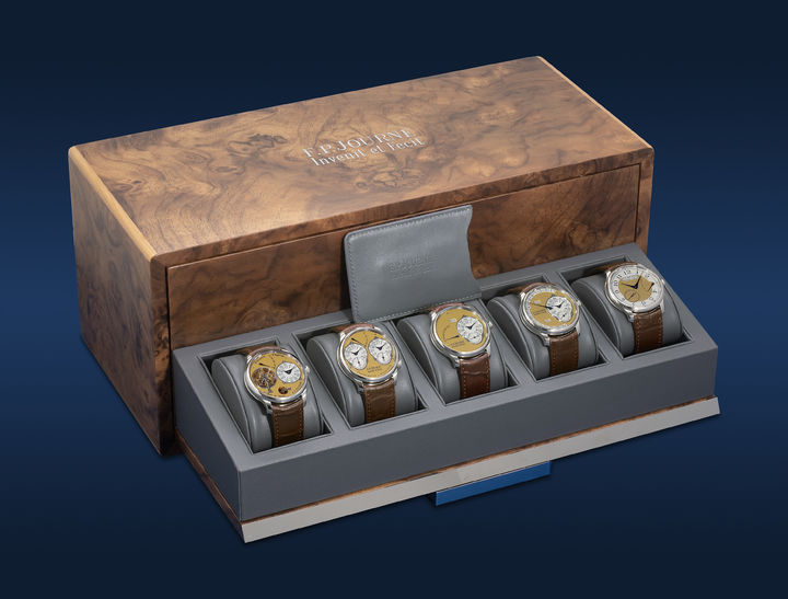 2015년 유명 독립 시계 제작자 폴 쥬른(F.P. Journe)이 공개한 드레스 워치 세트. (사진=필립스 제공) *재판매 및 DB 금지