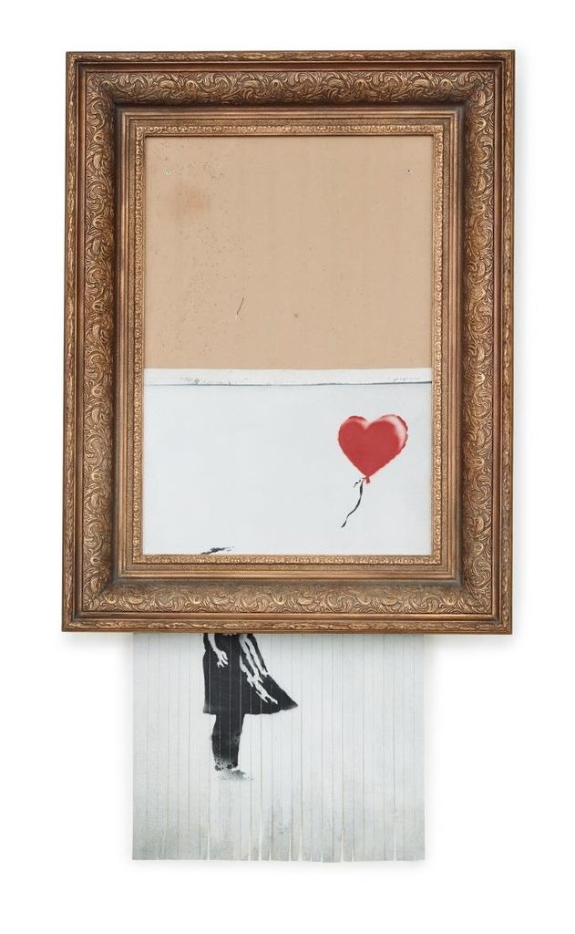 뱅크시, ‘Love is in the Bin’ ⓒBANKSY 2023 사진= 파라다이스시티 제공 *재판매 및 DB 금지