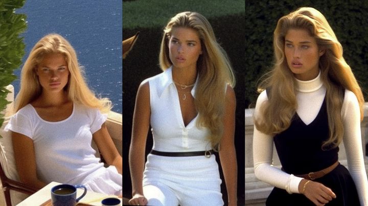 크리에이터 '펠리(Feli)'가 인공지능을 통해 생성한 올드머니 스타일의 가상 모델. (사진='@Feli.airt' 인스타그램 갈무리) 2023.08.17. *재판매 및 DB 금지