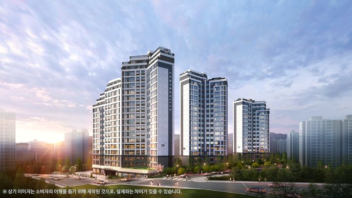 용인 센트레빌 그리니에 투시도(사진 제공=동부건설) *재판매 및 DB 금지