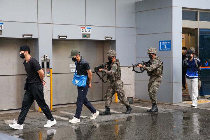 [대구=뉴시스] 대구시 중구 을지연습 실제훈련 사진. (사진 = 대구시 중구 제공) 2023.08.18. photo@newsis.com *재판매 및 DB 금지