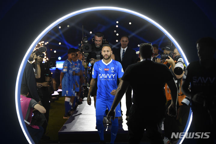 [리야드=AP/뉴시스]알힐랄 네이마르. 2023.08.19.