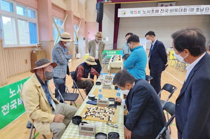 [함양=뉴시스] 함양군청 지난 제15회 노사초배 전국바둑대회 모습 *재판매 및 DB 금지 *재판매 및 DB 금지