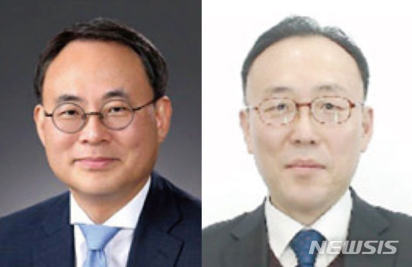 [세종=뉴시스] 윤석열 대통령은 22일 행정안전부 차관급 인사를 발표했다. 차관에 임명된 고기동 세종특별자치시 행정부시장(左)과 재난안전관리본부장에 발탁된 이한경 재난관리실장(右). 