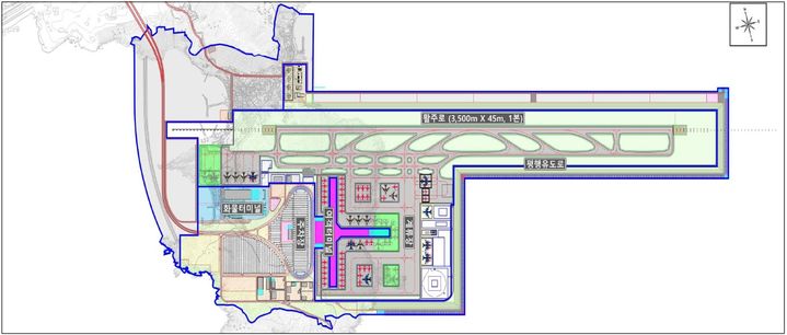[부산=뉴시스] 가덕신공항 배치도. (사진=부산시 제공) *재판매 및 DB 금지