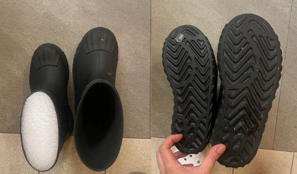 소비자 A씨가 크림에서 구입한 아디다스 '아디폼 슈퍼스타 부츠' 상품 275 사이즈. 동일한 사이즈를 두 번 구매했지만 상품의 크기가 다르다. (사진 = 온라인 커뮤니티 캡처) *재판매 및 DB 금지