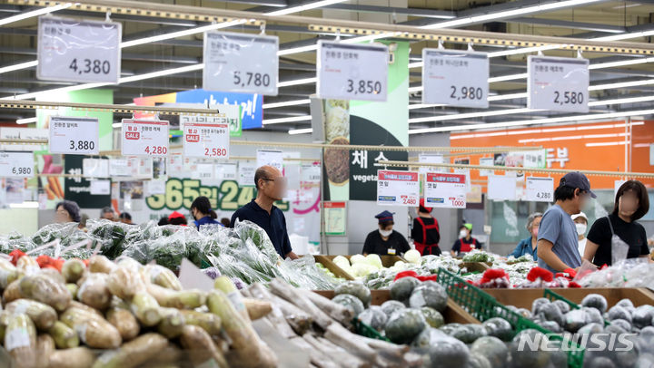 서울의 한 대형마트 모습. 뉴시스 자료사진.