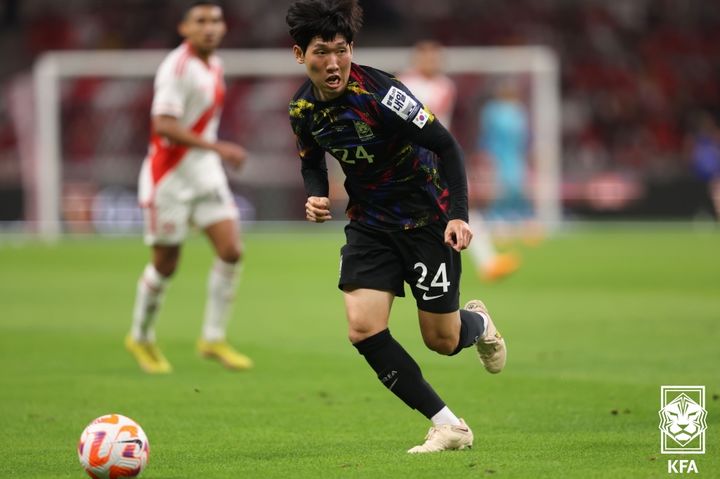 [서울=뉴시스]축구대표팀 홍현석. (사진=대한축구협회 제공)
