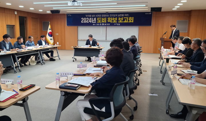 [포항=뉴시스] 강진구 기자 = 경북 포항시는 29일 오전 시청에서 김남일 부시장 주재로 ‘2024년도 도비 확보 보고회’를 개최했다.(사진=포항시 제공) 2023.08.29.photo@newsis.com *재판매 및 DB 금지