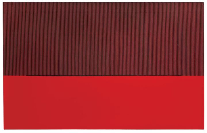 6억 5000만원에 낙찰된 박서보 '묘법 No.080704', mixed media with Korean paper on canvas, 165.5×260cm, 2008 *재판매 및 DB 금지