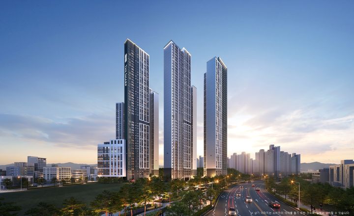 '더샵 오창프레스티지' 투시도. *재판매 및 DB 금지