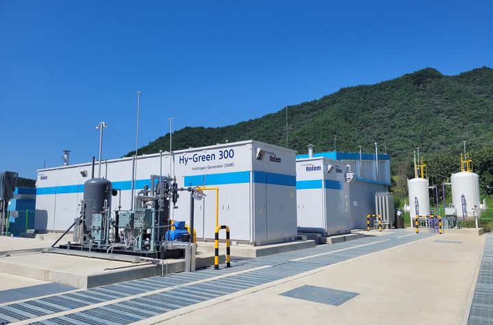 [대전=뉴시스] 대전시 동구 구도동 낭월 수소충전소 인근에 있는 제1호 수소생산시설. (사진= 대전시 제공) *재판매 및 DB 금지