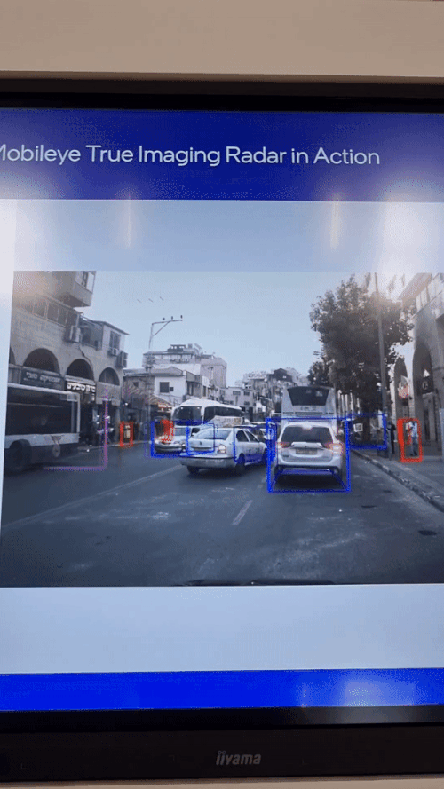 [뮌헨=뉴시스] 모빌아이 레이더가 실제 도로에서 작동하는 모습.(사진=안경무 기자) 2023.9.5 photo@newsis.com&nbsp; *재판매 및 DB 금지 *재판매 및 DB 금지