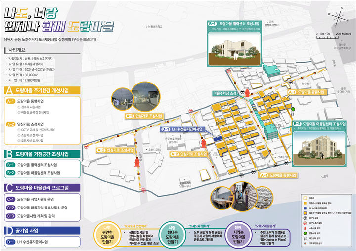 남원시 금동 노후 주거지 도시재생사업 계획도. *재판매 및 DB 금지