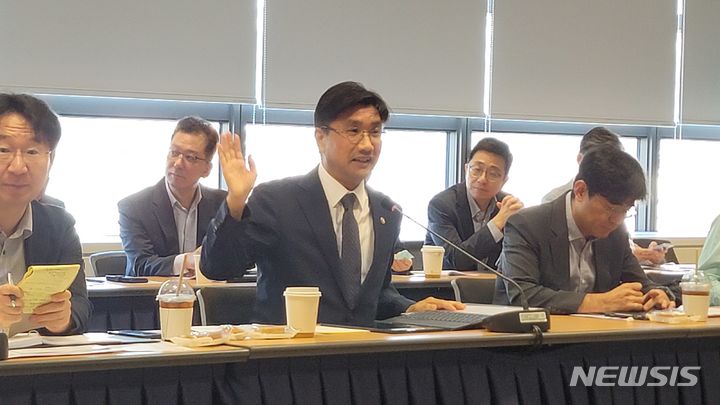 [서울=뉴시스]주영창 과학기술정보통신부 과학기술혁신본부장이 7일 서울 종로구 국가과학기술자문회의에서 진행된 미디어데이 행사에서 발언하고 있다. (사진=윤현성 기자)