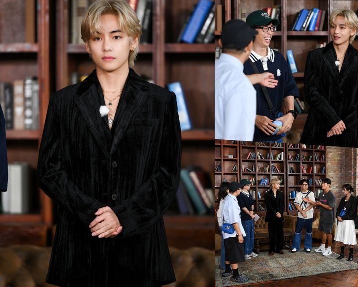 [서울=뉴시스] 10일 오후 6시15분 방송되는 SBS '런닝맨'에 그룹 방탄소년단(BTS) 뷔가 출연한다. (사진=SBS '런닝맨' 제공) 2023.09.08. photo@newsis.com *재판매 및 DB 금지