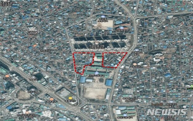 [전주=뉴시스]윤난슬 기자 = 새뜰마을사업 위치도.(사진=전주시 제공)