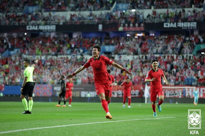 [서울=뉴시스]축구대표팀 공격수 황의조. (사진=대한축구협회 제공)