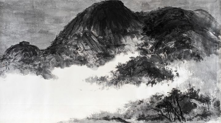 무여 문봉선, 인왕산, 한지에 먹, 2022 *재판매 및 DB 금지