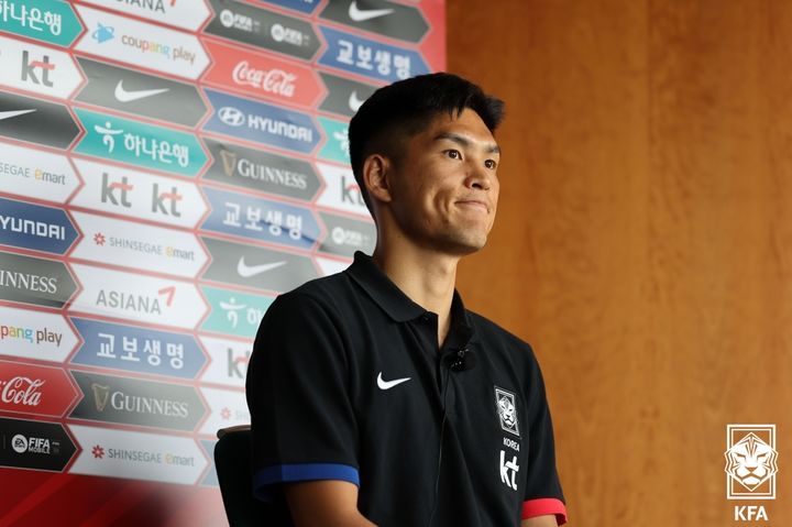 [서울=뉴시스]축구대표팀 미드필더 이순민. (사진=대한축구협회 제공)