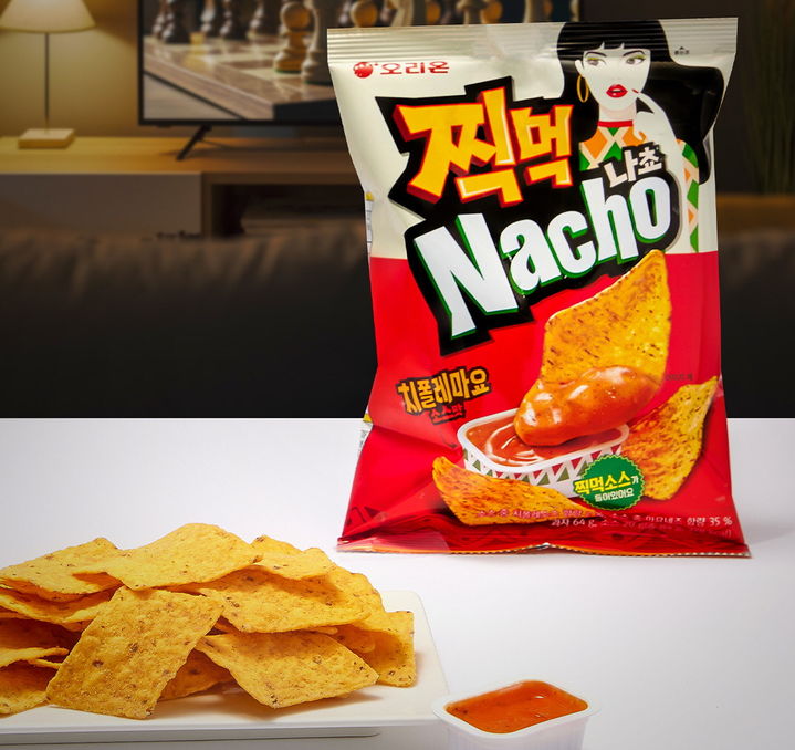 찍먹 나쵸 치폴레마요소스맛. (사진=오리온 제공) *재판매 및 DB 금지