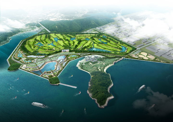 [창원=뉴시스] 강경국 기자 = 경남 창원시 진해구 웅동1지구 개발사업 조감도. (사진=창원시청 제공). 2023.09.14. photo@newsis.com *재판매 및 DB 금지