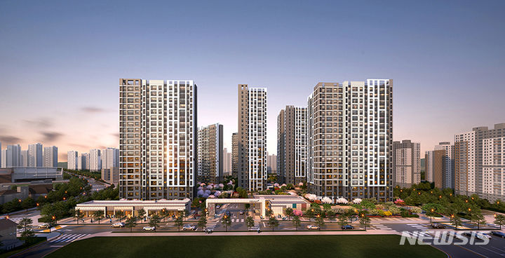 [광주=뉴시스] 영무건설 광주 선운 2지구 예다음 투시도. (사진=뉴시스 DB). photo@newsis.com *재판매 및 DB 금지