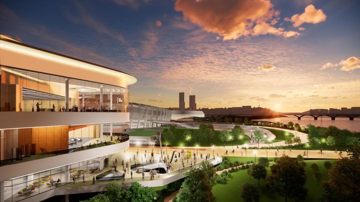 [서울=뉴시스]잠실 전시컨벤션센터 한강 조감도.(사진=서울시 제공) *재판매 및 DB 금지