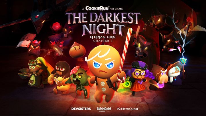 데브시스터즈는 자사 개발 그룹 ‘프레시도우’에서 제작 중인 VR(가상현실) 액션 어드벤처 게임의 타이틀명을 ‘쿠키런: 더 다키스트 나이트’로 확정하고 첫 공식 트레일러를 공개했다고 21일 밝혔다.(사진=데브시스터즈) *재판매 및 DB 금지