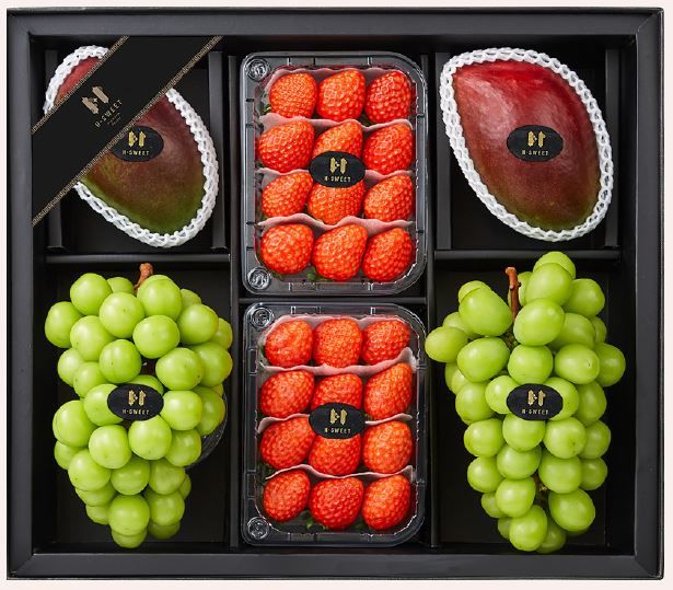 H-SWEET 설향딸기 애플망고 샤인머스켓 세트.(사진=현대백화점 제공) *재판매 및 DB 금지