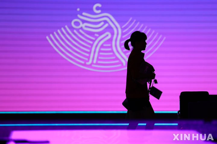 [항저우=AP/뉴시스]항저우 아시안게임 탁구. 2023.09.22.