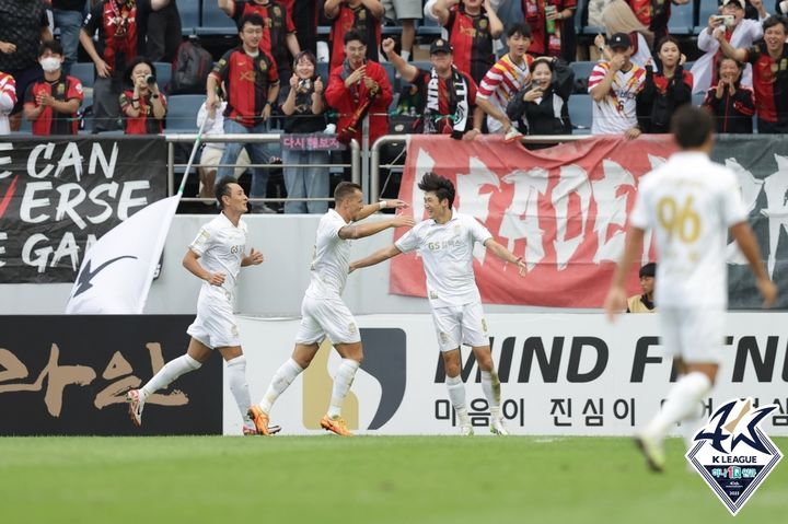 [서울=뉴시스]서울 이승모 득점. 2023.09.23. (사진=한국프로축구연맹 제공)  *재판매 및 DB 금지