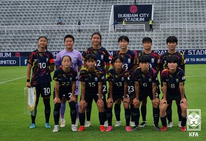 [서울=뉴시스]U-16 여자축구대표팀. (사진=대한축구협회 제공)