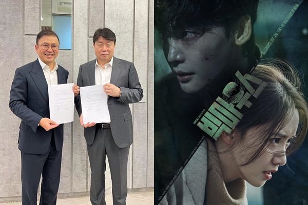 TVB 토마스 휴이 회장·에이스토리 이상백 대표(왼쪽), '빅마우스' 포스터