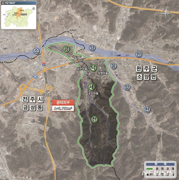 [전주=뉴시스]윤난슬 기자 = 사업 위치도 