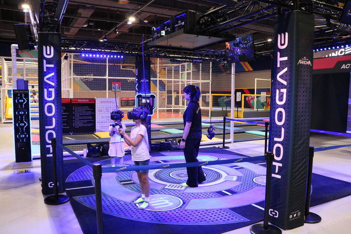 [대구=뉴시스] 대구 신세계백화점 파미에타운 7층에 위치한 '바운스 트램폴린 파크'가 새로 단장했다. (사진 = 대구 신세계백화점 제공) 2023.09.25. photo@newsis.com *재판매 및 DB 금지