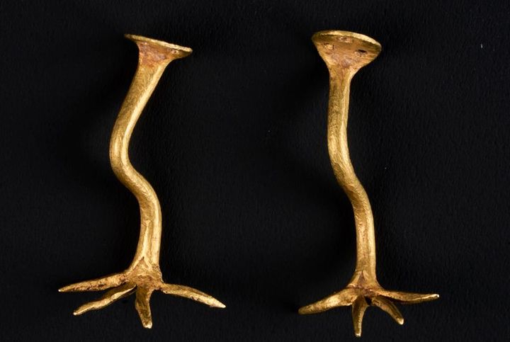 금조총 출토품 금제새다리. (사진=양산시 제공) *재판매 및 DB 금지