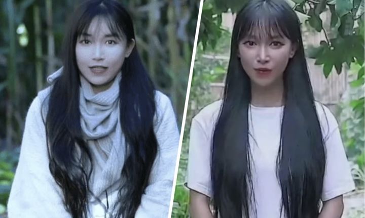 1770만명의 구독자를 보유한 중국 유튜버 리쯔치(李子柒·33)가 최근 지역 언론과의 인터뷰를 통해 복귀 계획을 밝혔다. 누리꾼들은 이전(왼쪽)과 크게 달라진 그의 외모(오른쪽)에 대해 의구심을 표시하고 있다. (출처 : 사우스차이나모닝포스트 기사 캡처) *재판매 및 DB 금지