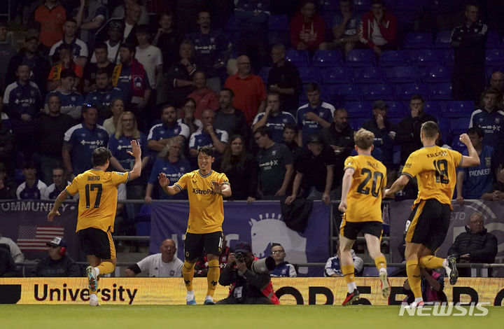 [입스위치=AP/뉴시스]울버햄튼 황희찬. 2023.09.26.