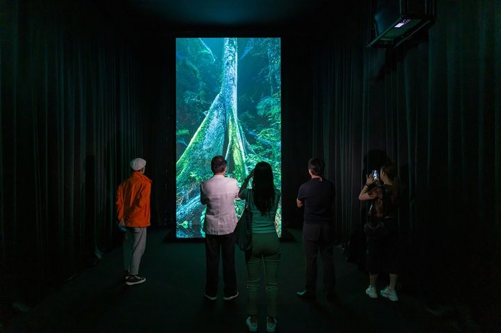 럭스 시적 해상도 전시장을 방문한 관람객들 *재판매 및 DB 금지