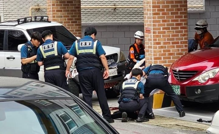 27일 오후 4시10분께 경북 구미시 형곡동에서 칼부림 사건이 발생해 1명이 다쳐 병원으로 이송됐다. *재판매 및 DB 금지