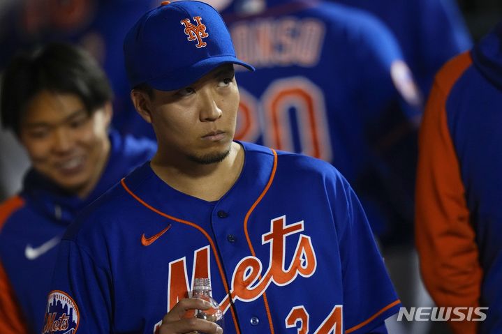 [뉴욕=AP/뉴시스] 메이저리그(MLB) 뉴욕 메츠의 센가 고다이. 2023.09.28