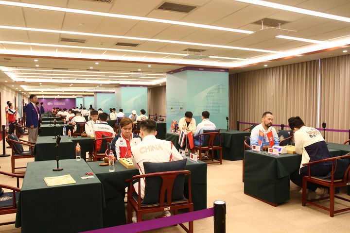 [서울=뉴시스] 항저우 아시안게임 바둑 종목 남녀단체전 대회장 전경. (사진= 일본기원 제공) 2023.09.29. photo@newsis.com *재판매 및 DB 금지