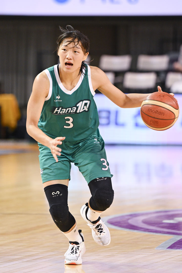 [서울=뉴시스] 2022 항저우 아시안게임 여자 3대3 농구 대표팀의 정예림. (사진 = WKBL 제공) *재판매 및 DB 금지