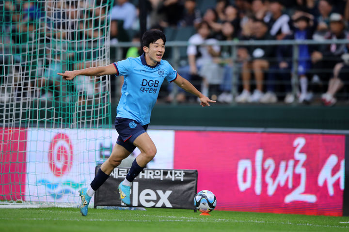 [서울=뉴시스] 한국프로축구연맹이 프로축구 K리그1 대구FC 고재현이 ‘하나원큐 K리그1 2023’ 32라운드 MVP로 선정됐다고 4일 밝혔다. *재판매 및 DB 금지