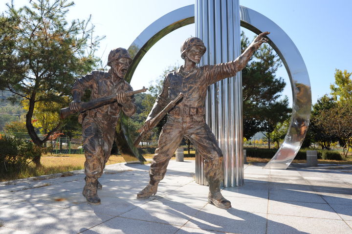 창녕 박진전쟁기념관 군인 조형물. (사진=창녕군 제공) *재판매 및 DB 금지