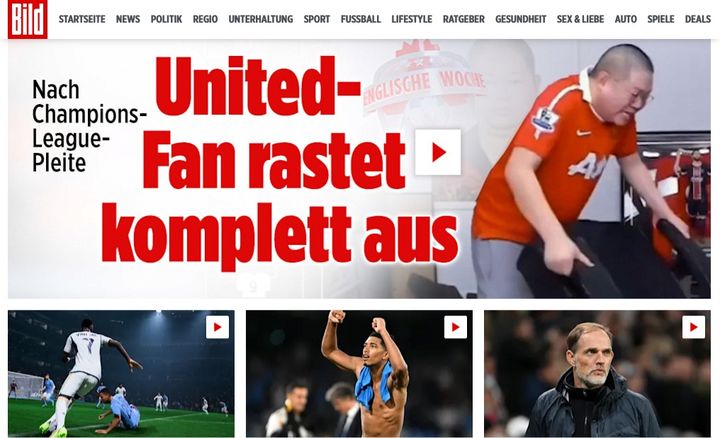 [서울=뉴시스]지난 4일(현지 시간) 유명 BJ 겸 유튜버 감스트(33·본명 김인직)의 유튜브 라이브 영상 일부분이 독일의 한 유명 매체에 실렸다. (사진=독일'BILD'캡처) 2023.10.05 photo@newsis.com *재판매 및 DB 금지