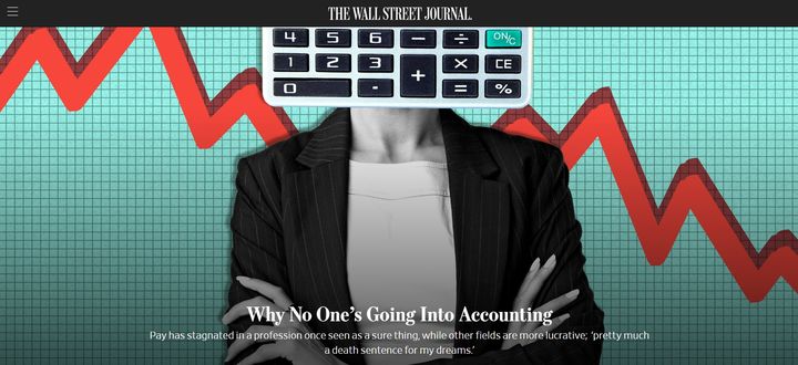 [뉴시스]과거 수십 만 명의 미국인들이 중상류층으로 진출할 수 있는 수단 중 하나였던 회계 관련 직종들이 연봉 상승 정체로 인해 최근 외면받고 있다고 6일(현지시간) 월스트리트저널(WSJ)이 보도했다. 2023.10.06. *재판매 및 DB 금지