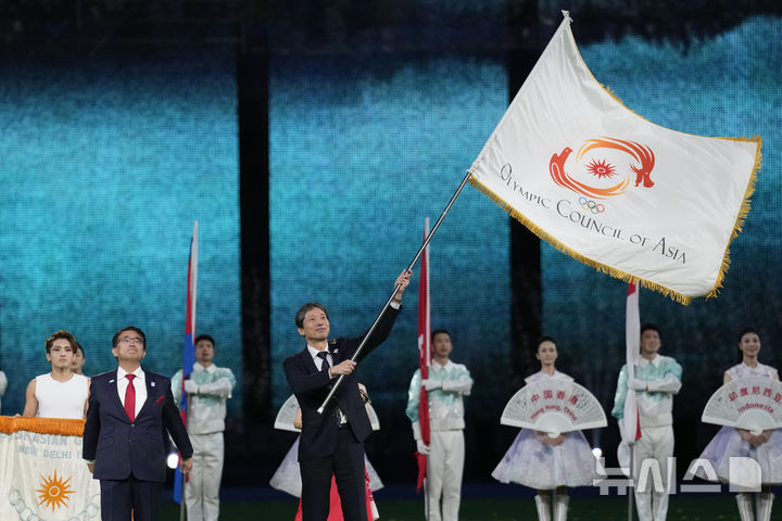 [항저우=AP/뉴시스] 2022 항저우 아시안게임 폐회식. 2023.10.08