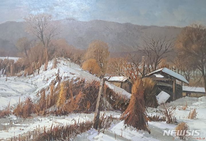  전시회 작품 '고향'. 마가미술관 제공